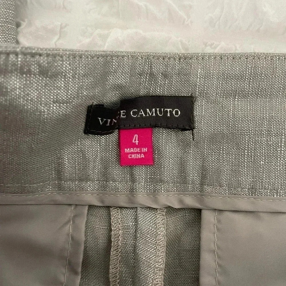 Vince Camuto silver 100% linen pants - Picture 7 of 10